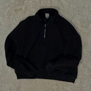 PINK Victoria's Secret women's Black Zip-Up Sweater